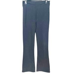 REEBOK HI-RISE WIDE LEG ACTIVEWEAR LEGGINGS, WOMENS, M, GREY, FULL LENGTH, YOGA